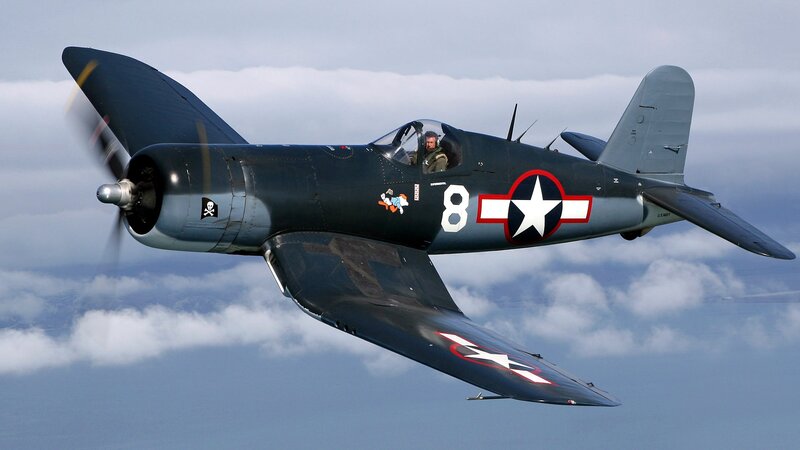 Vought F4U Corsair in flight