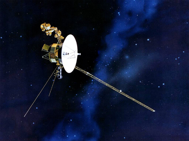 Voyager Spacecraft — Blue