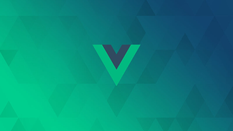 Vue Logo on Gradient