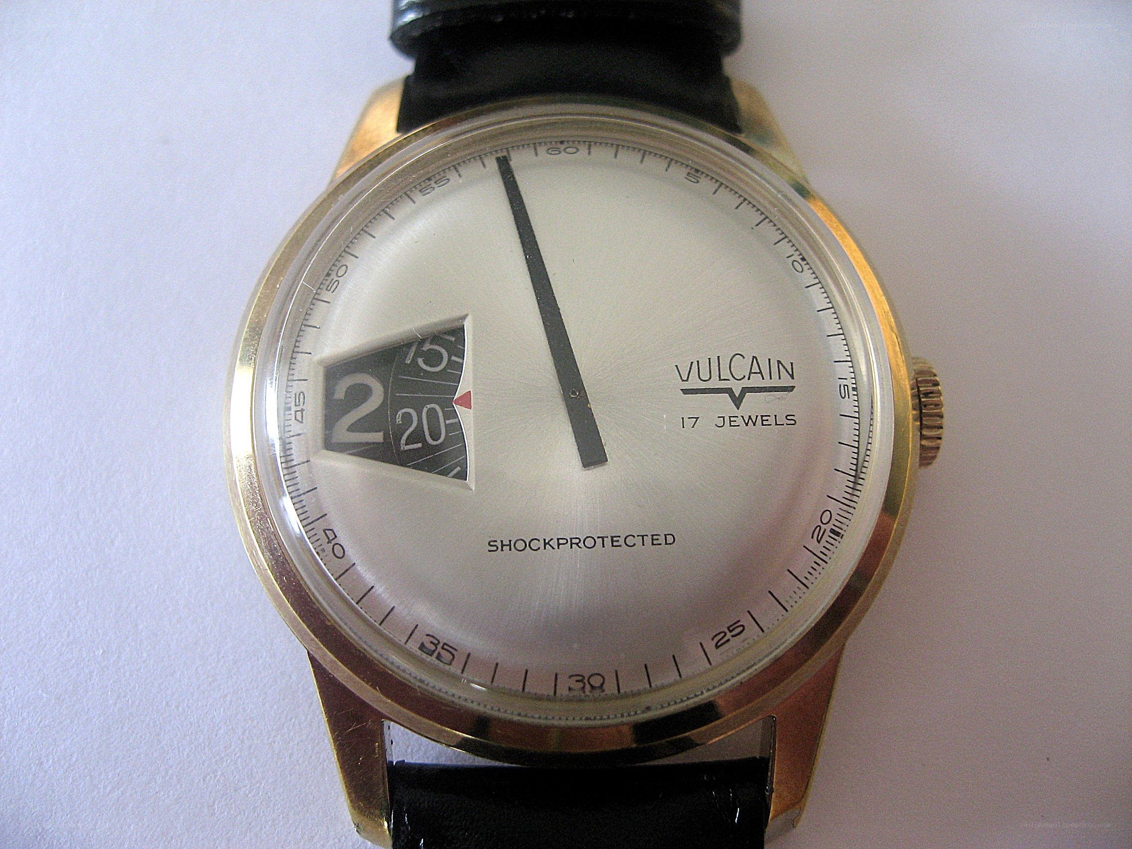 vulcain watch with date display