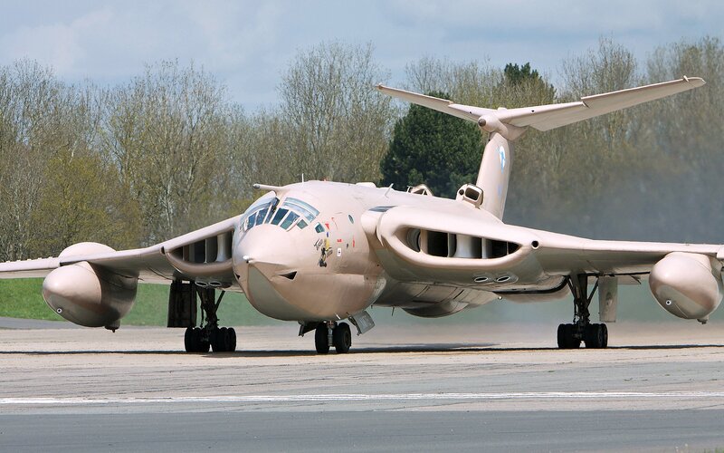 Vulcan Bomber Aircraft — Beige