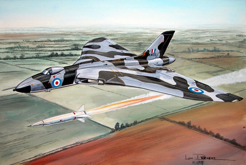 Vulcan Bomber Aircraft — Gray, Dramatic
