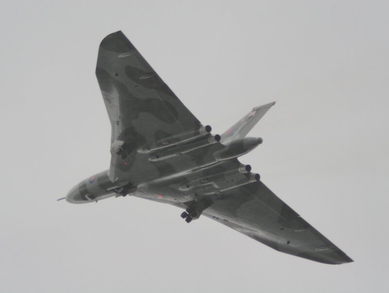 Vulcan Bomber Aircraft — Gray, Overcast, Photograph