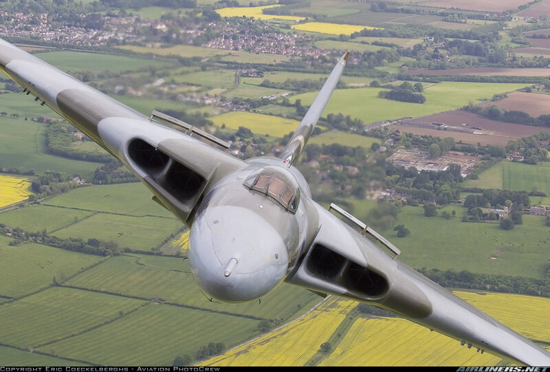 Vulcan Bomber Aircraft — Green, Serene, Afternoon