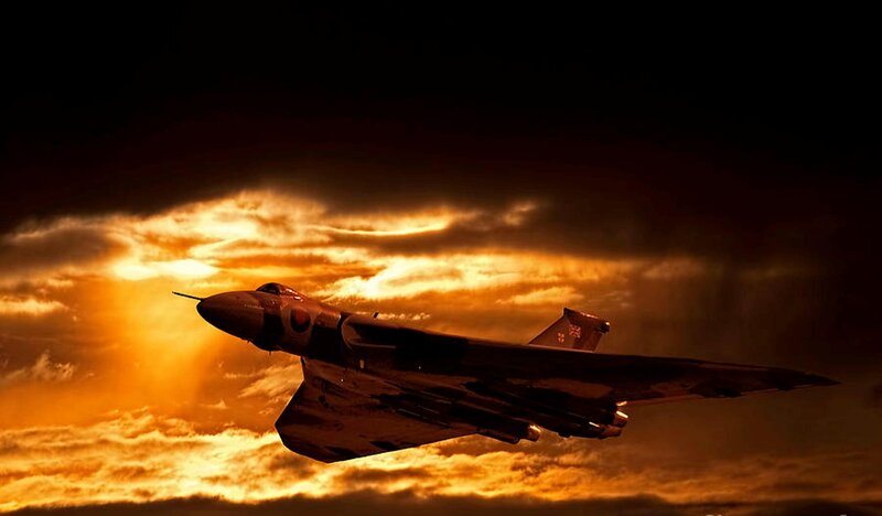 Vulcan Bomber Aircraft — Orange