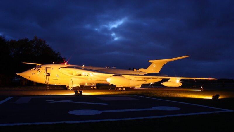 Vulcan Bomber Aircraft — Yellow, Dramatic