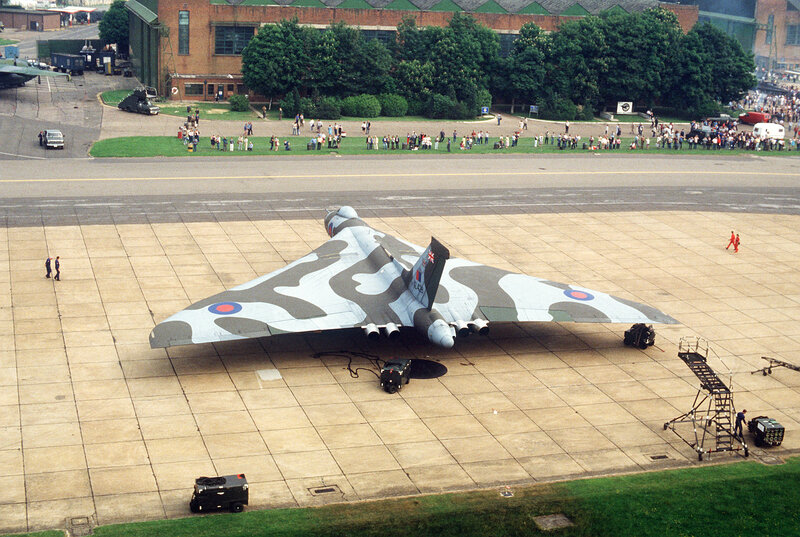 Vulcan bomber on display
