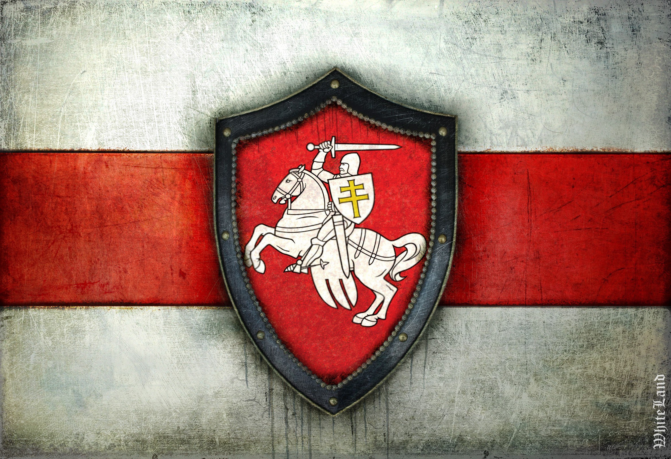 Vytis on a shield