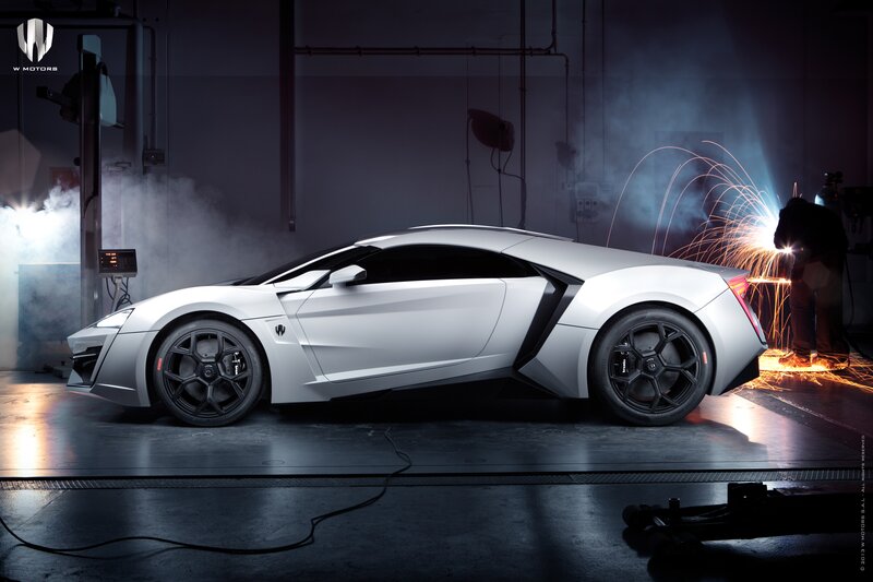 W Motors Lykan Hypersport in workshop