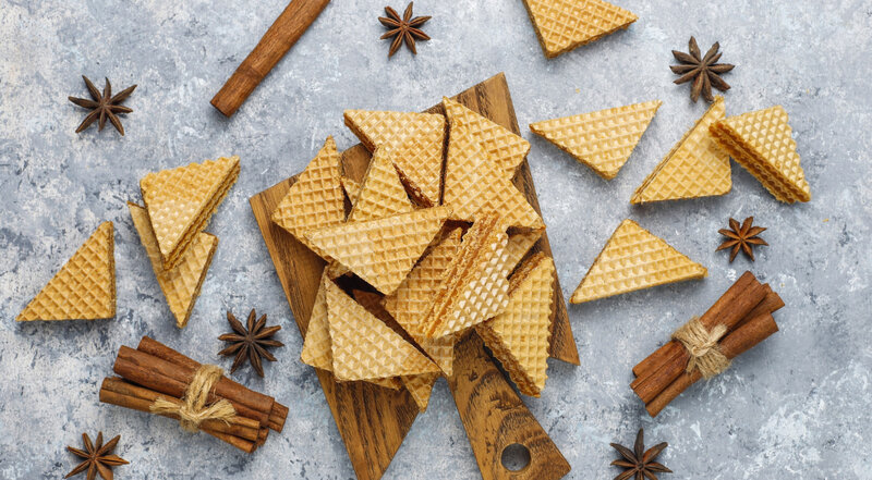 Waffle Cookies on Board