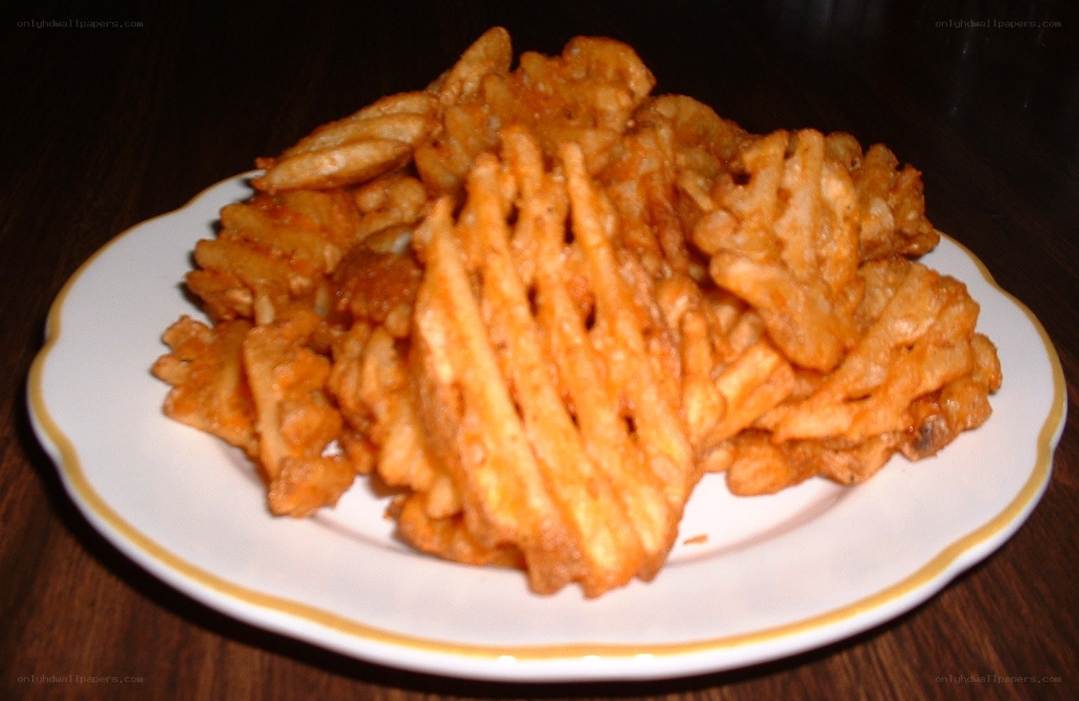 waffle fries on a plate