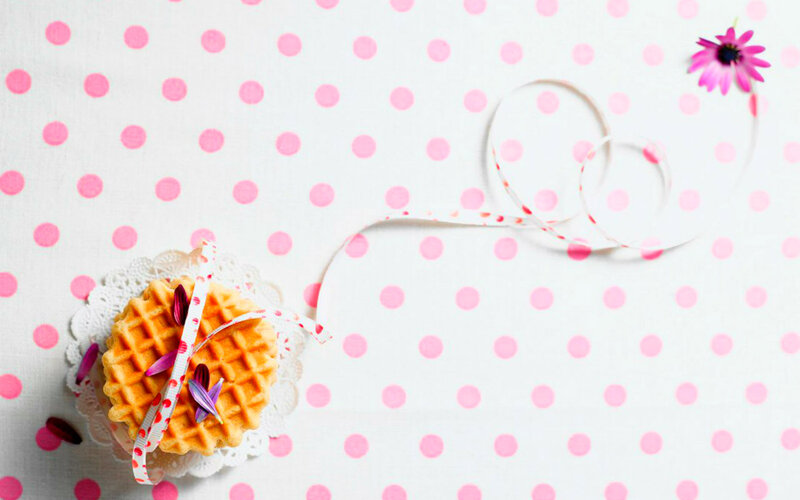Waffle on Doily