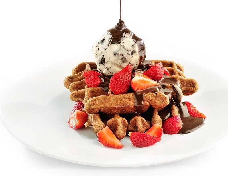 Waffle with Ice Cream
