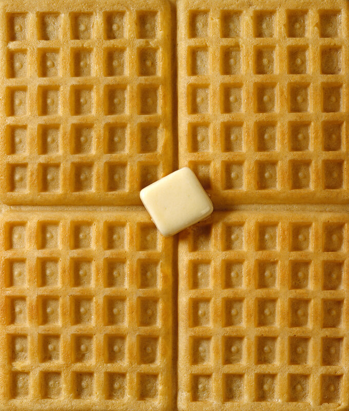 waffles with butter
