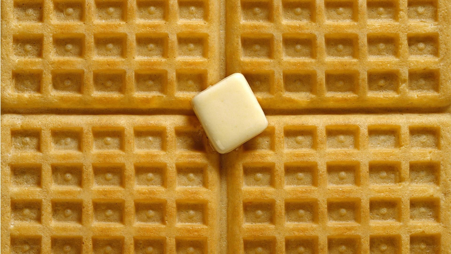 waffles with butter