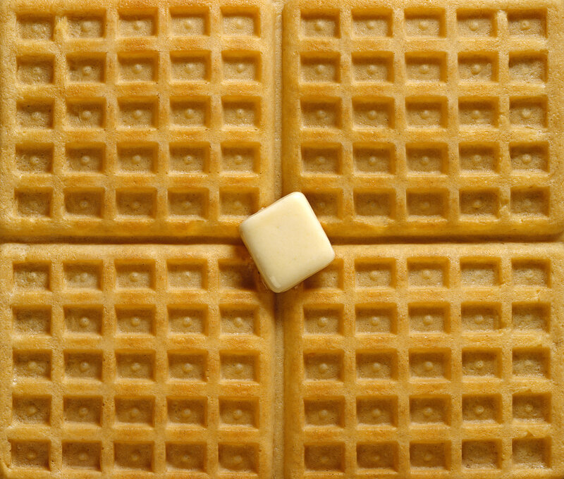 waffles with butter