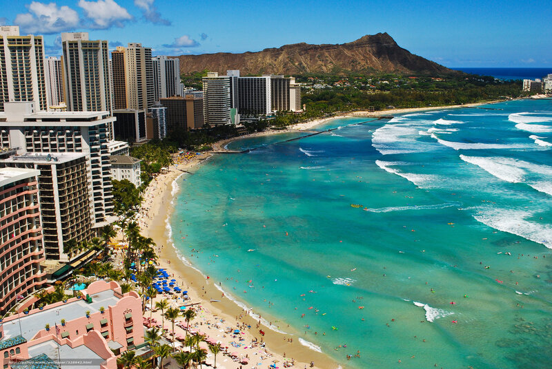 Waikiki Beach and Diamond Head
