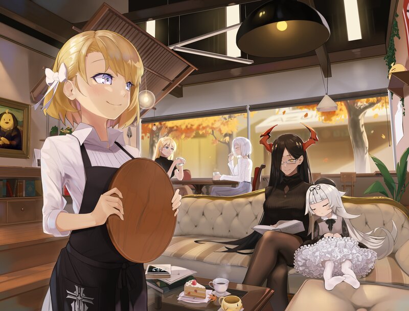 Waitress in a Cafe — Brown