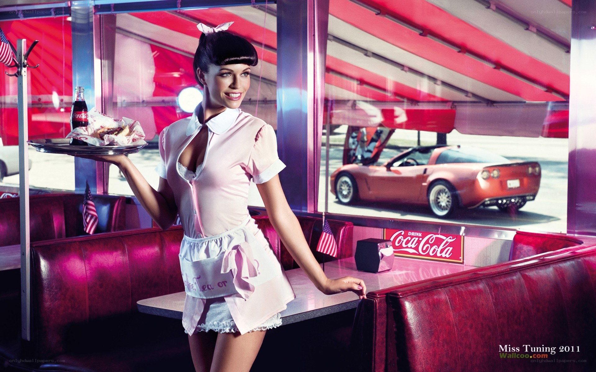 Waitress in a diner