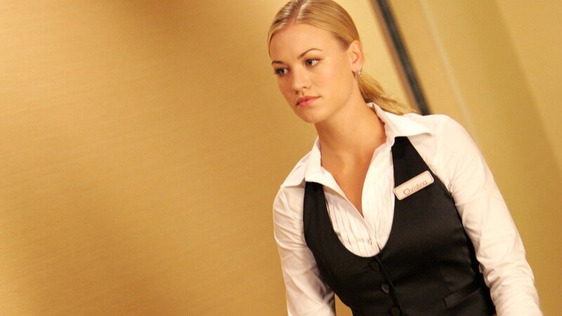 Waitress in uniform
