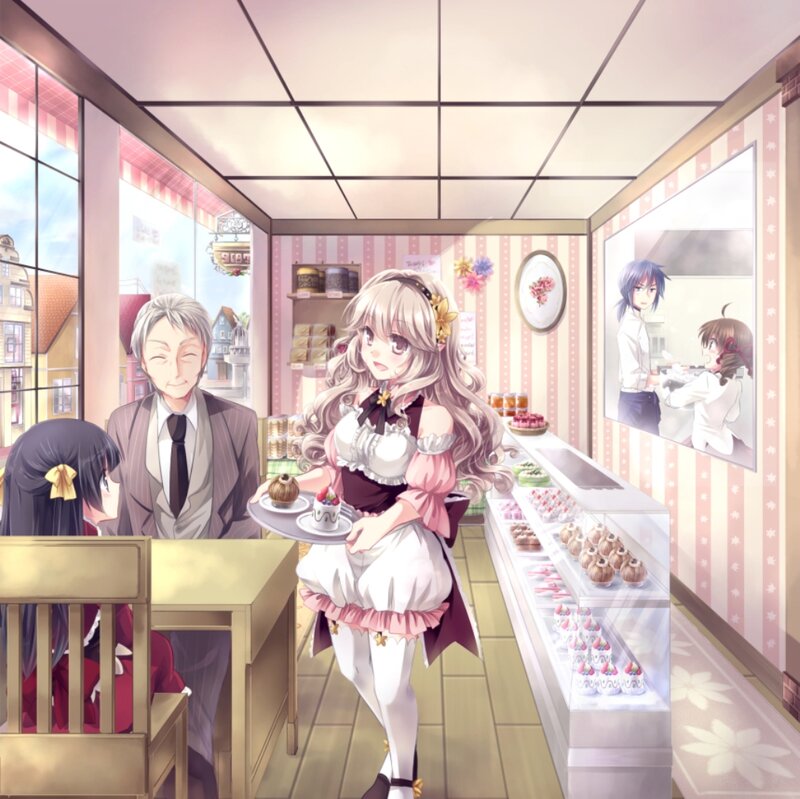 Waitress Serving Pastries
