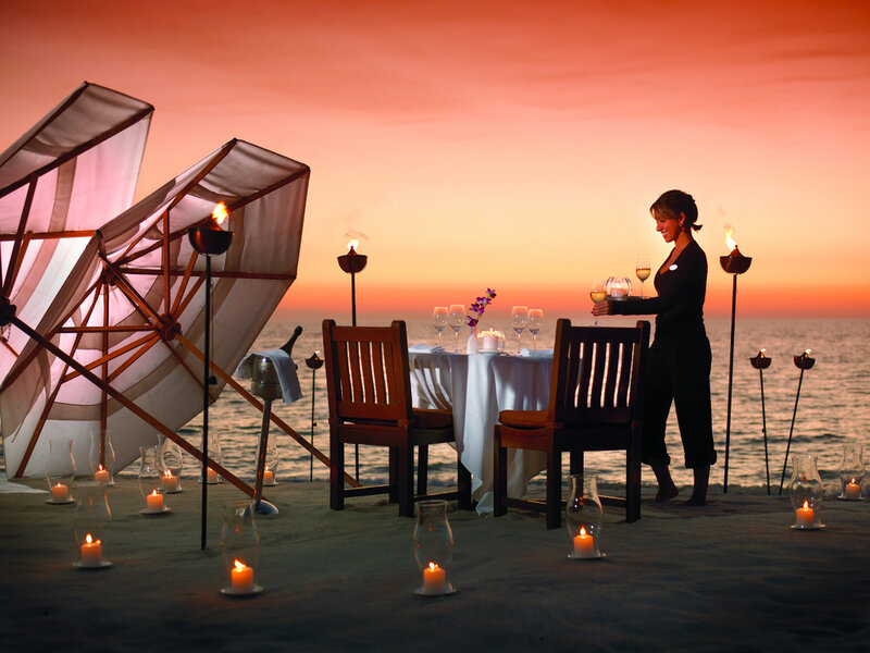 Waitress Setting Table
