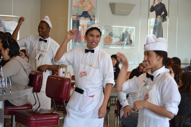 Waitstaff in a Diner
