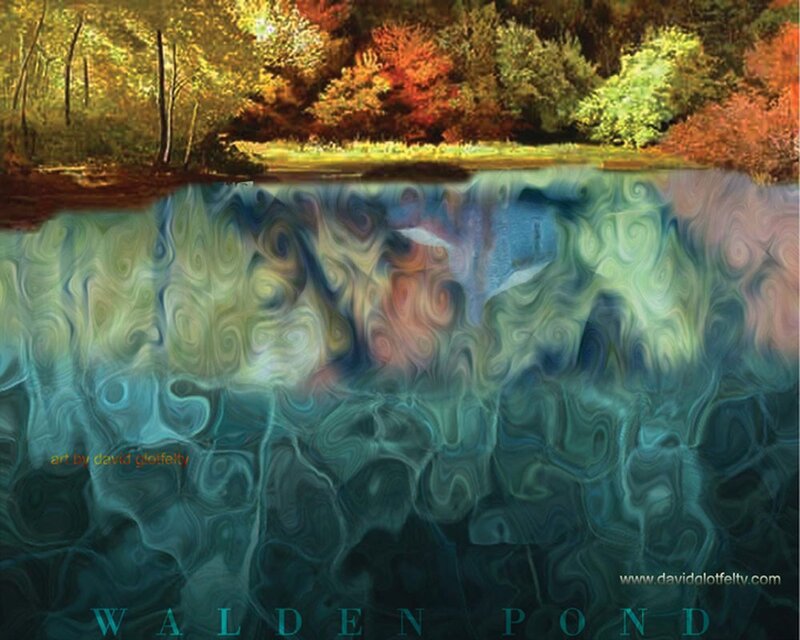 Walden Pond Reflection