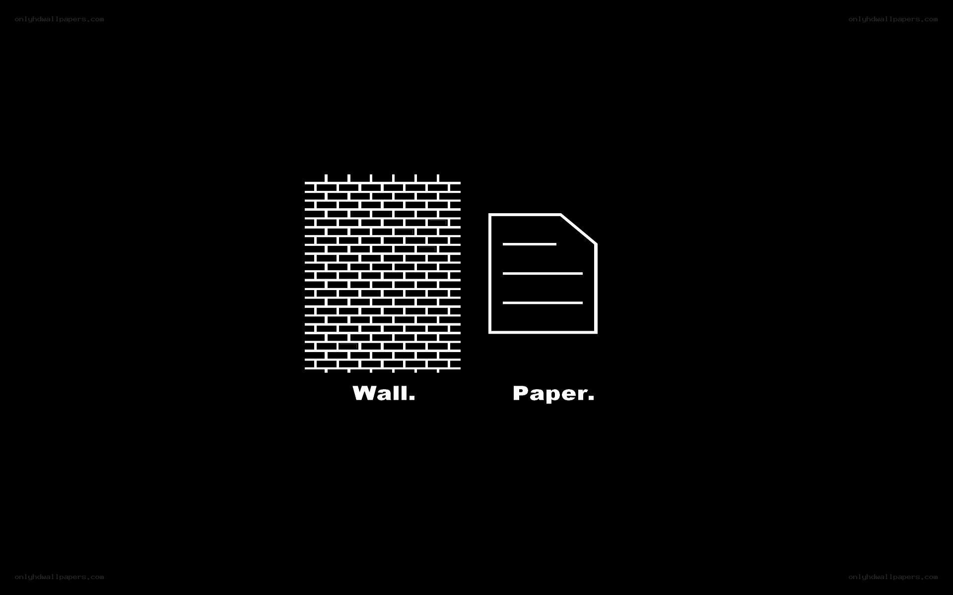 Wall and paper icons