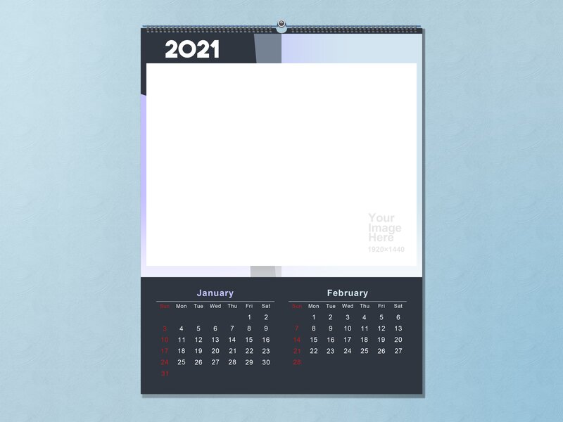 Wall Calendar Mockup