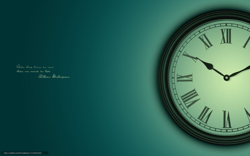 Wall clock with quote