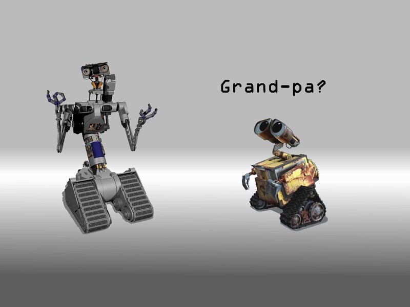 Wall-E and a robot ancestor