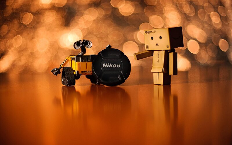 WALL-E and Danbo Figures — Orange