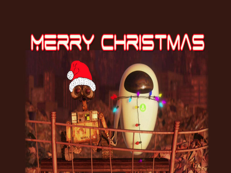 Wall-E and Eve Christmas