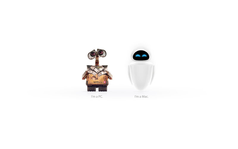 Wall-E and Eve robots