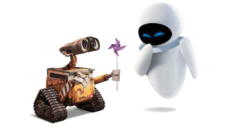 Wall-E and Eve robots