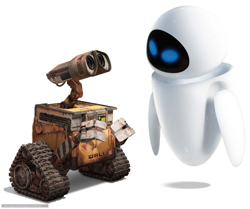 Wall-E and Eve robots