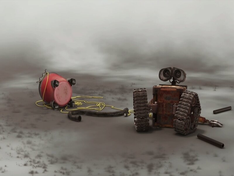 Wall-E and the Barrel