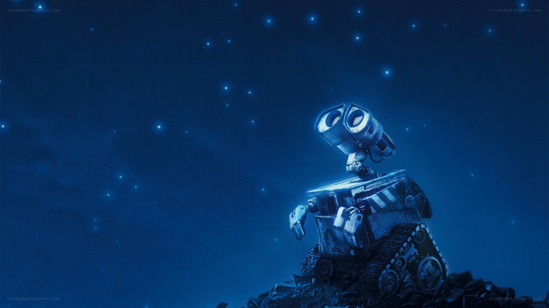 Wall-E gazes at stars