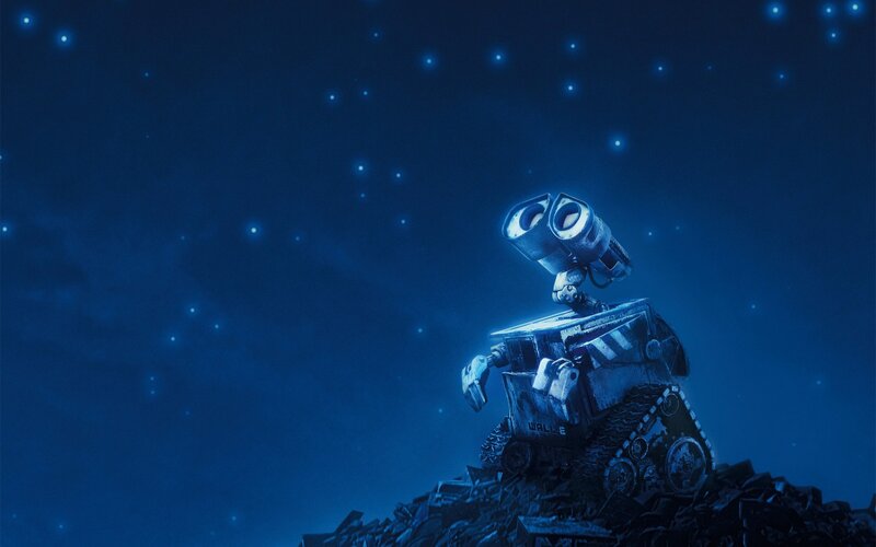 Wall-E gazes at stars