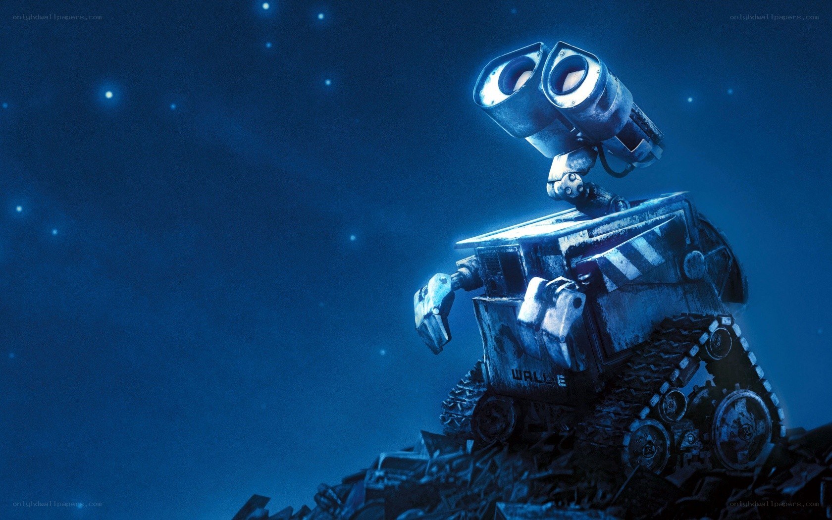Wall-E gazes at stars