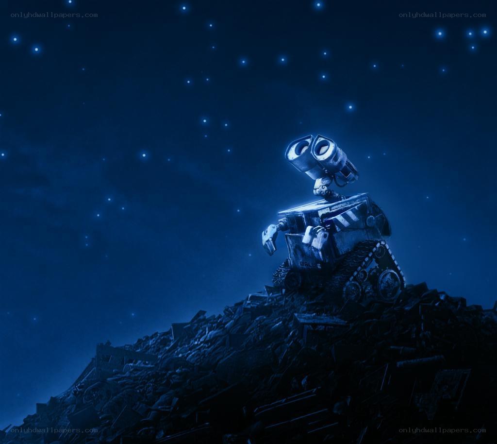 Wall-E gazes at stars