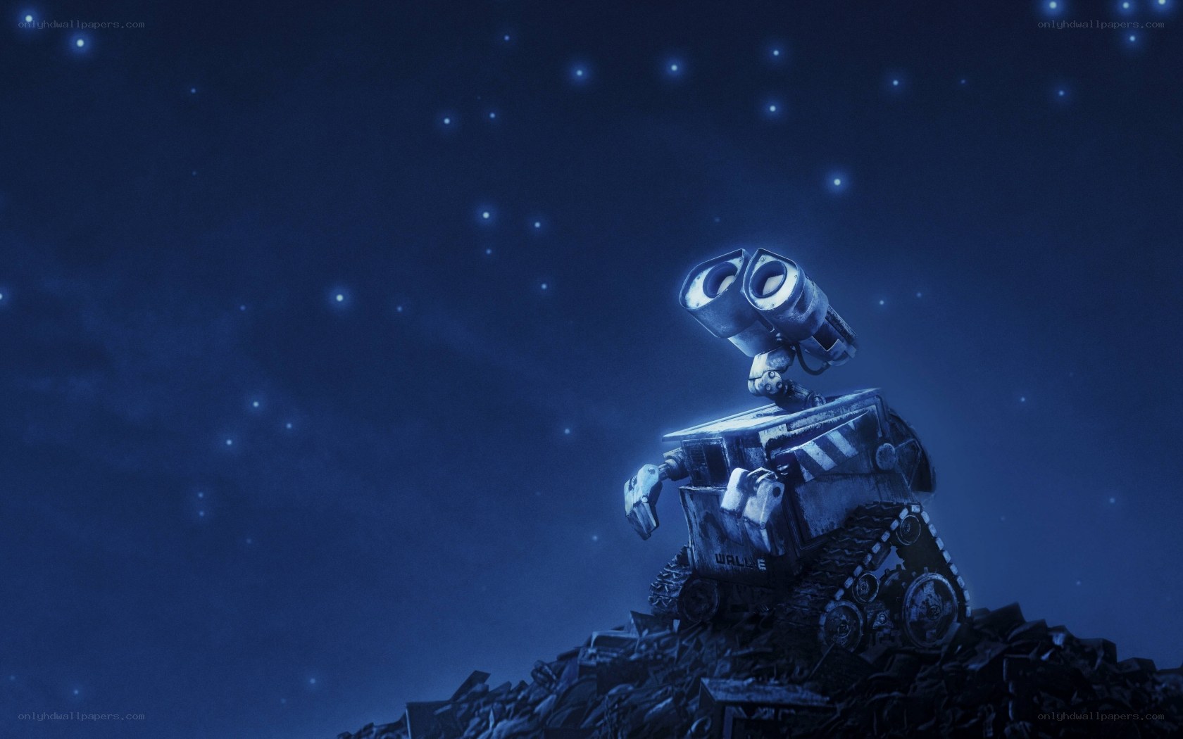 Wall-E gazes at stars