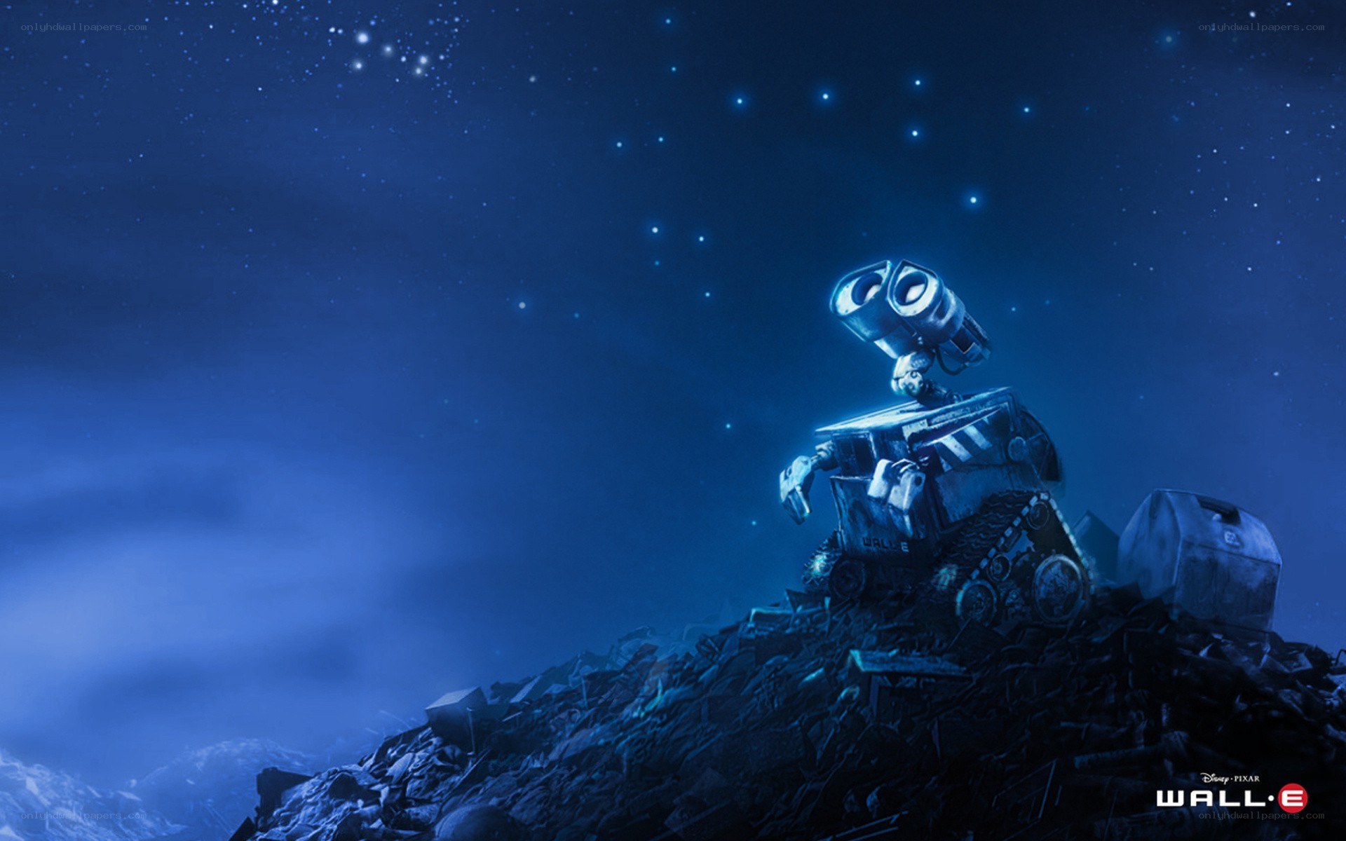 Wall-E gazes at stars