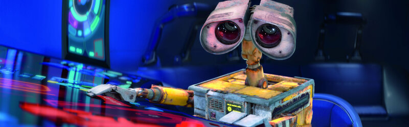 Wall-E in a control room
