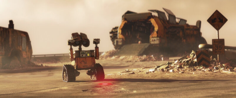 Wall-E in a post-apocalyptic world