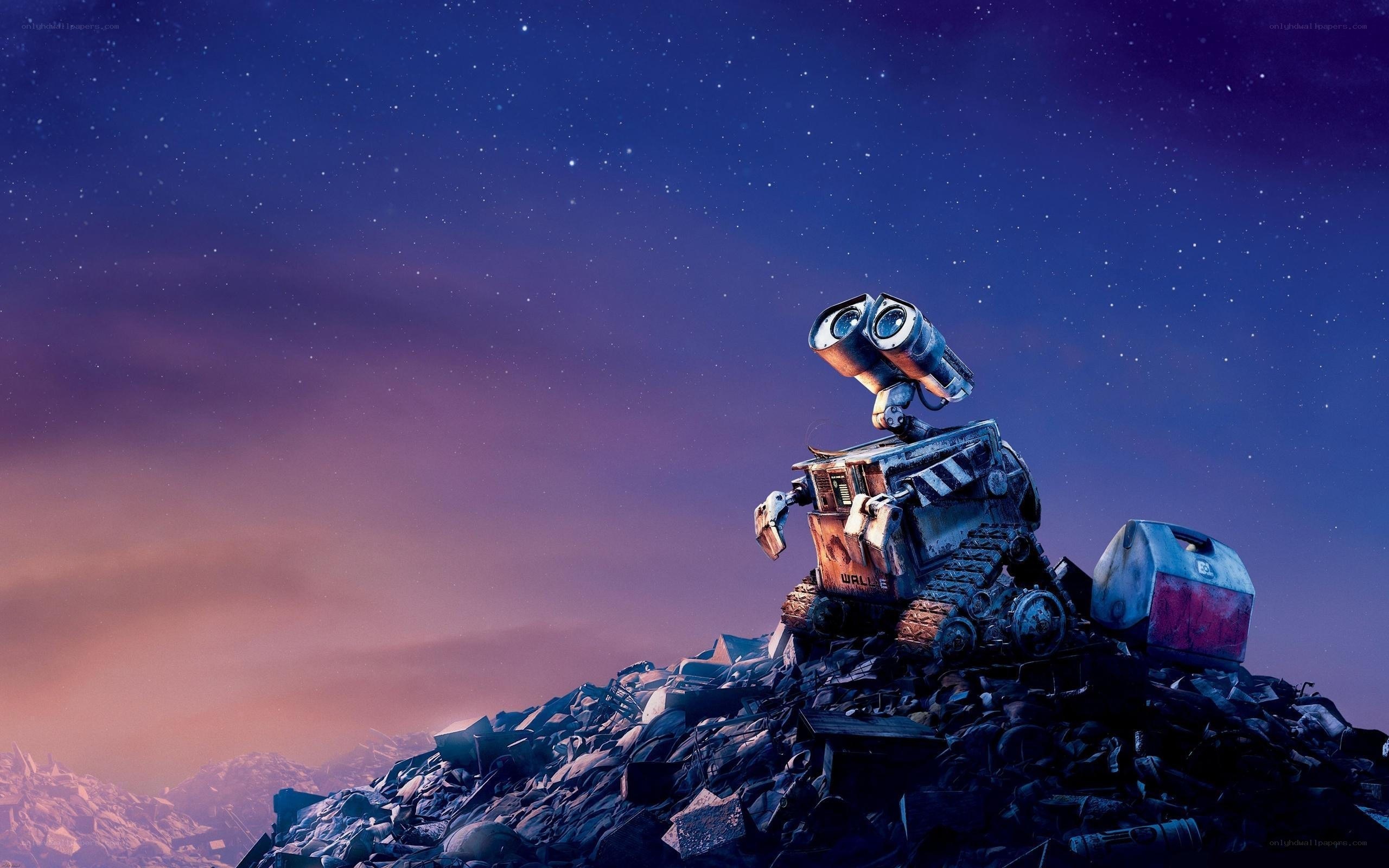 Wall-E on a pile of trash