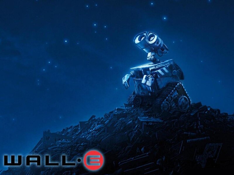 Wall-E on a pile of trash