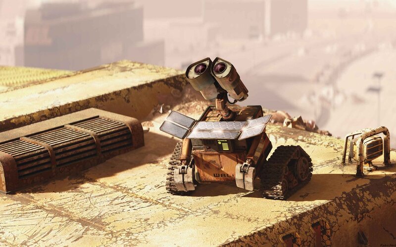 Wall-E on a Ruined Earth