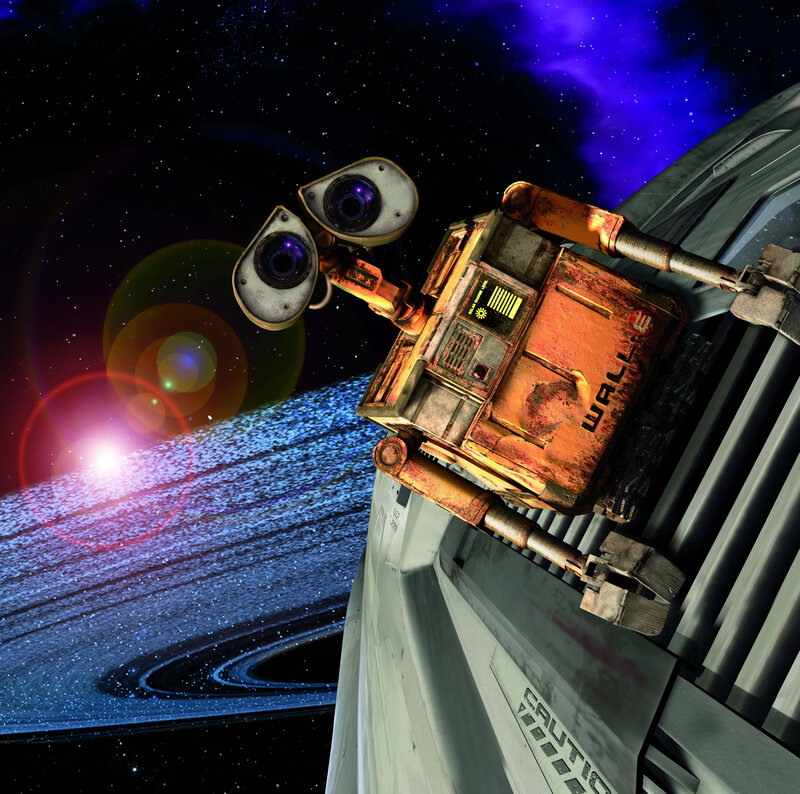 Wall-E on a spaceship